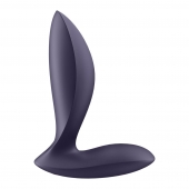Фиолетовый анальный вибростимулятор Power Plug - Satisfyer - в Тамбове купить с доставкой