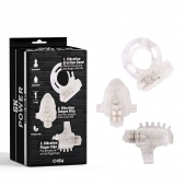 Набор из 3 прозрачных эрекционных колец с вибрацией Teasers Ring Kit - Chisa - в Тамбове купить с доставкой