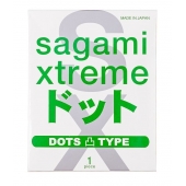Презерватив Sagami Xtreme Type-E с точками - 1 шт. - Sagami - купить с доставкой в Тамбове