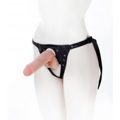 Страпон с поясом Harness - 19 см. - LOVETOY (А-Полимер) - купить с доставкой в Тамбове