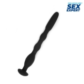 Черный силиконовый уретральный стимулятор - 10 см. - Sex Expert - купить с доставкой в Тамбове