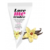 Съедобное согревающее массажное масло Love Me Tender Vanilla с ароматом ванили - 10 мл. - Love to Love - купить с доставкой в Тамбове