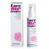 Съедобное согревающее массажное масло Love Me Tender Cotton Candy с ароматом сладкой ваты - 100 мл. - Love to Love - купить с доставкой в Тамбове