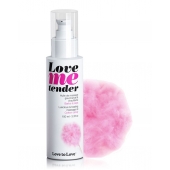 Съедобное согревающее массажное масло Love Me Tender Cotton Candy с ароматом сладкой ваты - 100 мл. - Love to Love - купить с доставкой в Тамбове
