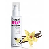 Съедобное согревающее массажное масло Love Me Tender Vanilla с ароматом ванили - 100 мл. - Love to Love - купить с доставкой в Тамбове