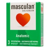 Презервативы анатомической формы Masculan Anatomic - 3 шт. - Masculan - купить с доставкой в Тамбове