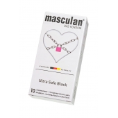 Ультрапрочные презервативы Masculan Ultra Safe Black - 10 шт. - Masculan - купить с доставкой в Тамбове