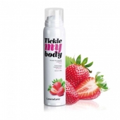 Массажная хрустящая пенка Tickle My Body Strawberry с ароматом клубники - 150 мл. - Love to Love - купить с доставкой в Тамбове