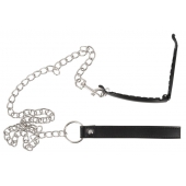 Зажим для половых губ с поводком Pussy Clamp With A Leash - Orion - купить с доставкой в Тамбове