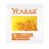 Гель-лубрикант «Услада с прополисом» - 3 гр. - Биоритм - купить с доставкой в Тамбове