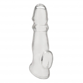 Прозрачная насадка для пениса Girthy Penis Enhancing Sleeve Extension - 17,1 см. - BlueLine - в Тамбове купить с доставкой