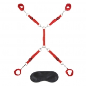 Красная фиксация на матрас Classic Bedspreader - Lux Fetish - купить с доставкой в Тамбове