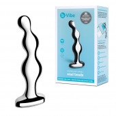Стальной анальный фаллоимитатор для простаты Stainless Steel Anal Beads - 13 см. - b-Vibe - в Тамбове купить с доставкой