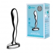 Стальной стимулятор простаты Stainless Steel Prostate Plug - 11,5 см. - b-Vibe - в Тамбове купить с доставкой