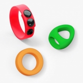 Набор из 3 разноцветных эрекционных колец Kit Neon Ring - Love to Love - в Тамбове купить с доставкой