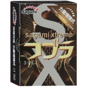 Суженные к основанию презервативы Sagami Xtreme COBRA - 3 шт. - Sagami - купить с доставкой в Тамбове