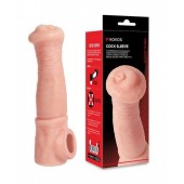 Телесная фантазийная насадка на член Cock Sleeve Size L - KOKOS - в Тамбове купить с доставкой