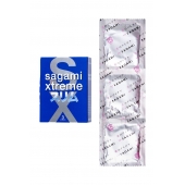Розовые презервативы Sagami Xtreme FEEL FIT 3D - 3 шт. - Sagami - купить с доставкой в Тамбове