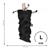 Черный мешочек для хранения игрушек Treasure Bag L - Satisfyer - купить с доставкой в Тамбове