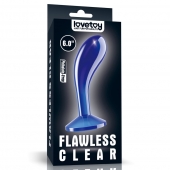 Синяя анальная втулка Flawless Clear Prostate Plug 6.0 - 15 см. - Lovetoy - в Тамбове купить с доставкой