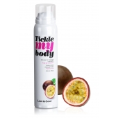 Массажная хрустящая пенка Tickle my body с ароматом маракуйи - 150 мл. - Love to Love - купить с доставкой в Тамбове