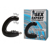 Чёрный массажёр простаты серии Sex Expert - Sex Expert - в Тамбове купить с доставкой