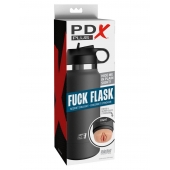 Серый мастурбатор в виде бутылки F*ck Flask - Pipedream - в Тамбове купить с доставкой