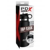 Черный мастурбатор в виде бутылки Fap Flask - Pipedream - в Тамбове купить с доставкой