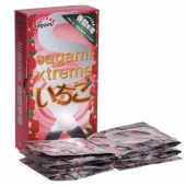 Презервативы Sagami Xtreme Strawberry c ароматом клубники - 10 шт. - Sagami - купить с доставкой в Тамбове