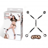 Леопардовая фиксация на матрас для рук и ног Classic Bedspreader - Lux Fetish - купить с доставкой в Тамбове