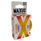 Презервативы анатомической формы Maxus Sensual - 3 шт. - Maxus - купить с доставкой в Тамбове