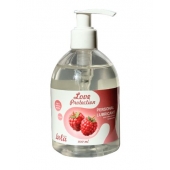 Лубрикант на водной основе Love Protection Raspberry с ароматом малины - 300 мл. - Lola Games - купить с доставкой в Тамбове