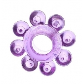 Мягкая фиолетовая гелевая насадка - Toyfa Basic - в Тамбове купить с доставкой