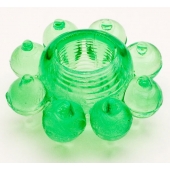 Зеленое эрекционное кольцо-цветок - Toyfa Basic - в Тамбове купить с доставкой