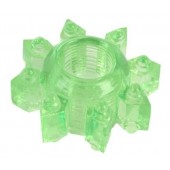 Зеленое эрекционное кольцо-звезда - Toyfa Basic - в Тамбове купить с доставкой