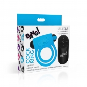 Голубое эрекционное виброкольцо 28X Remote Control Vibrating Cock Ring   Bullet - XR Brands - в Тамбове купить с доставкой