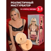 Двусторонний мастурбатор Lola Taylor - 22 см. - ФлешНаш - в Тамбове купить с доставкой