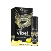 Съедобный жидкий вибратор Dual Vibe! со вкусом лимонного джина с тоником - 15 мл. - ORGIE - купить с доставкой в Тамбове