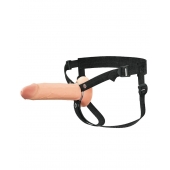 Полый страпон на ремнях 8’’ Hollow Silicone Strap-on - Pipedream - купить с доставкой в Тамбове