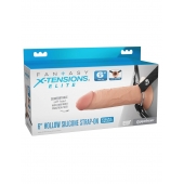 Полый страпон на ремнях 6’’ Hollow Silicone Strap-on - Pipedream - купить с доставкой в Тамбове