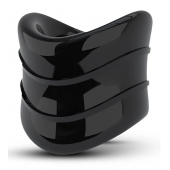 Черное эрекционное кольцо на мошонку Beef Ball Stretcher Snug X Long - Blush Novelties - в Тамбове купить с доставкой