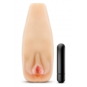 Мастурбатор-вагина с вибрацией Soft   Wet Natasha Realistic Beige Masturbator - Blush Novelties - в Тамбове купить с доставкой