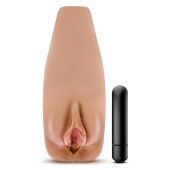 Маструбатор-вагина с вибрацией Soft   Wet Renata Realistic Tan Masturbator - Blush Novelties - в Тамбове купить с доставкой