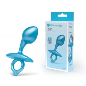 Голубая анальная пробка для массажа простаты Bulb Silicone Prostate Plug - 10,7 см. - b-Vibe - в Тамбове купить с доставкой