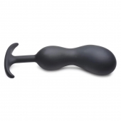 Черный массажер простаты с утяжелителями Premium Silicone Weighted Prostate Plug XL - 20,8 см. - XR Brands - в Тамбове купить с доставкой