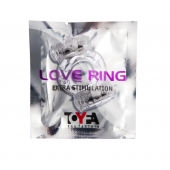 Прозрачное виброкольцо с двумя вибропульками - Toyfa Basic - в Тамбове купить с доставкой