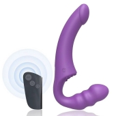 Фиолетовый безремневой страпон Straples Strap-On Dildo - Erokay - купить с доставкой в Тамбове
