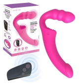 Розовый безремневой страпон Straples Strap-On Dildo - Erokay - купить с доставкой в Тамбове