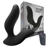 Черный вибромассажер простаты 3,5’’ Remote Control Curve P-spot Massager - 12 см. - Erokay - в Тамбове купить с доставкой