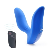 Синий вибромассажер простаты 3,5’’ Remote Control Curve P-spot Massager - 12 см. - Erokay - в Тамбове купить с доставкой